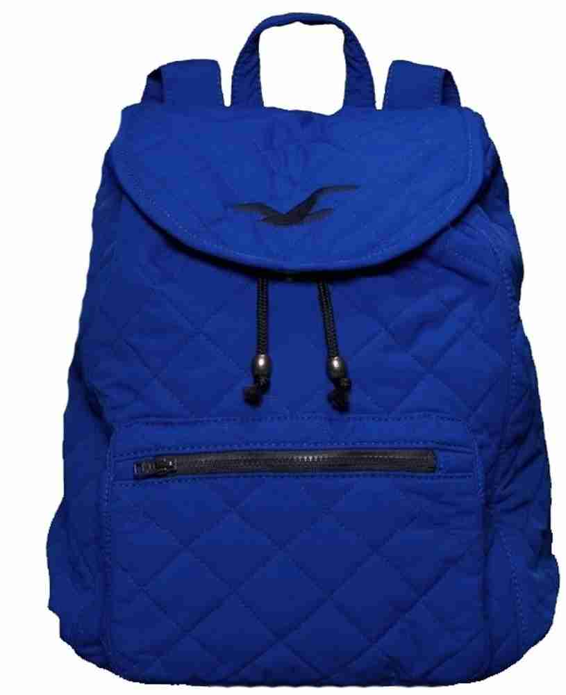 Hollister Quilted So Cal Backpack Blue Price in India Flipkart