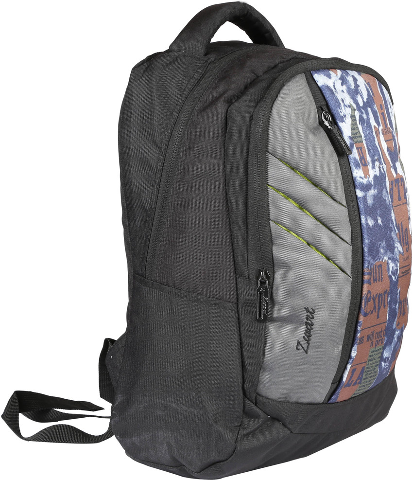 Zwart REDOM BIO 25 L Medium Backpack Black Grey Price in India