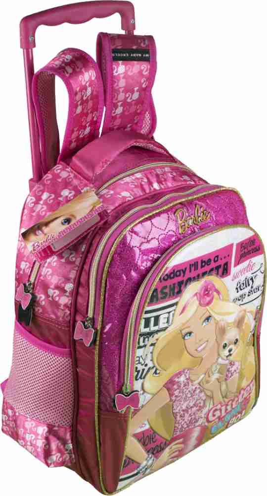 Decent BARBIE School Bag With 1 BARBIE Lunch Bag Combo  Waterproof School Bag - School Bag