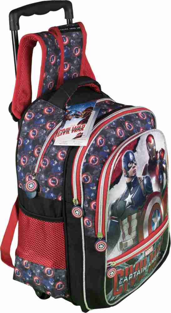 Captain america outlet trolley school bag