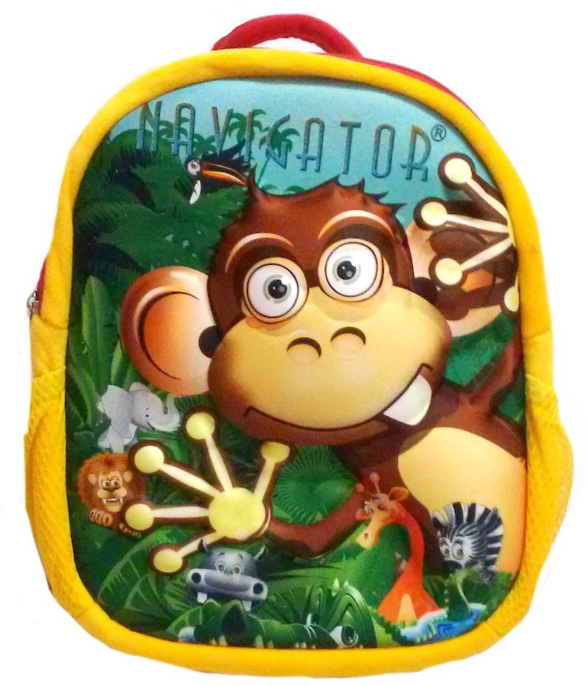 NAVIGATOR Cartoon Monkey Kids Bag Waterproof Flipkart