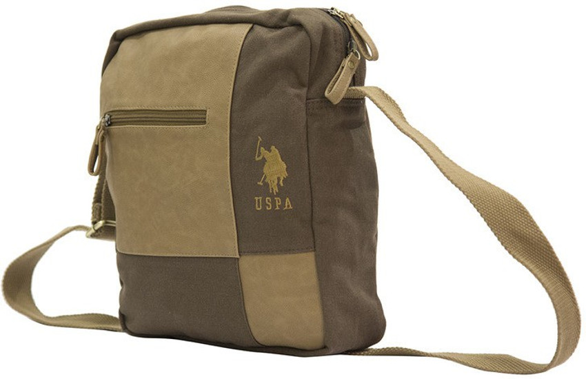 Flipkart U.S. POLO ASSN. Brown Zip Sling Bag Without Flap