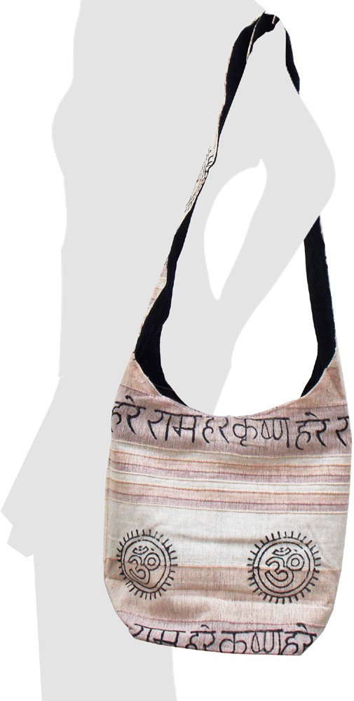 Handmade Messenger Bag (Khadi/Cotton), Capacity: 1 Kg, Size: 20 Cm X 16cm X  4cm