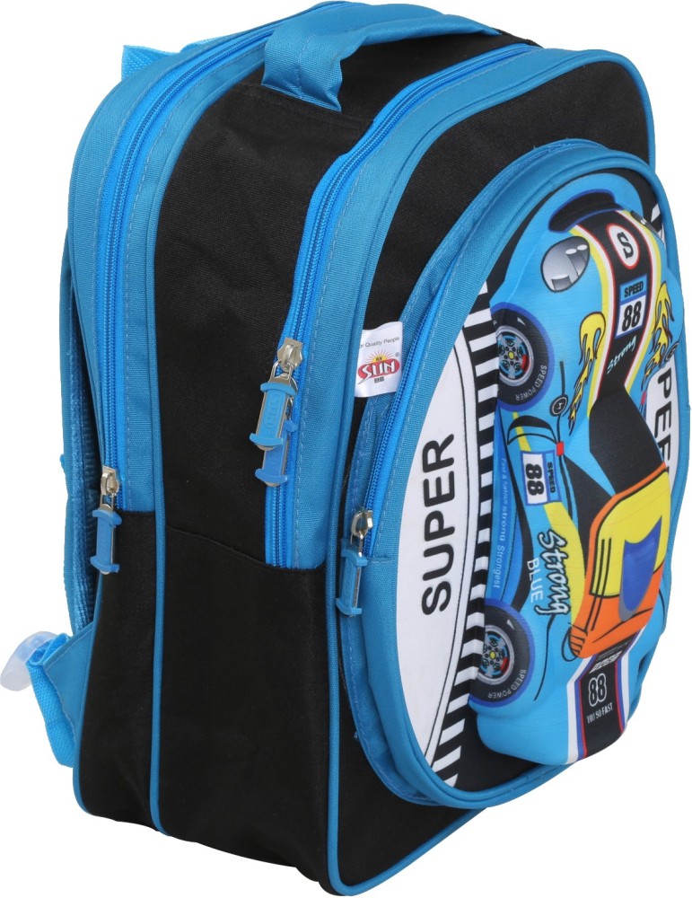 Flipkart Sun Bags Small Super Speed Car Blue School Bag