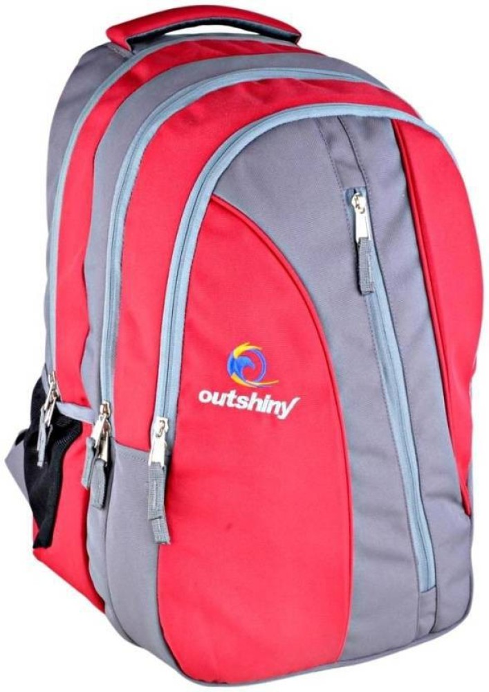 Buy Outshiny Unisex Red & Grey Norway Backpack - Backpacks for Unisex  623736 | Myntra