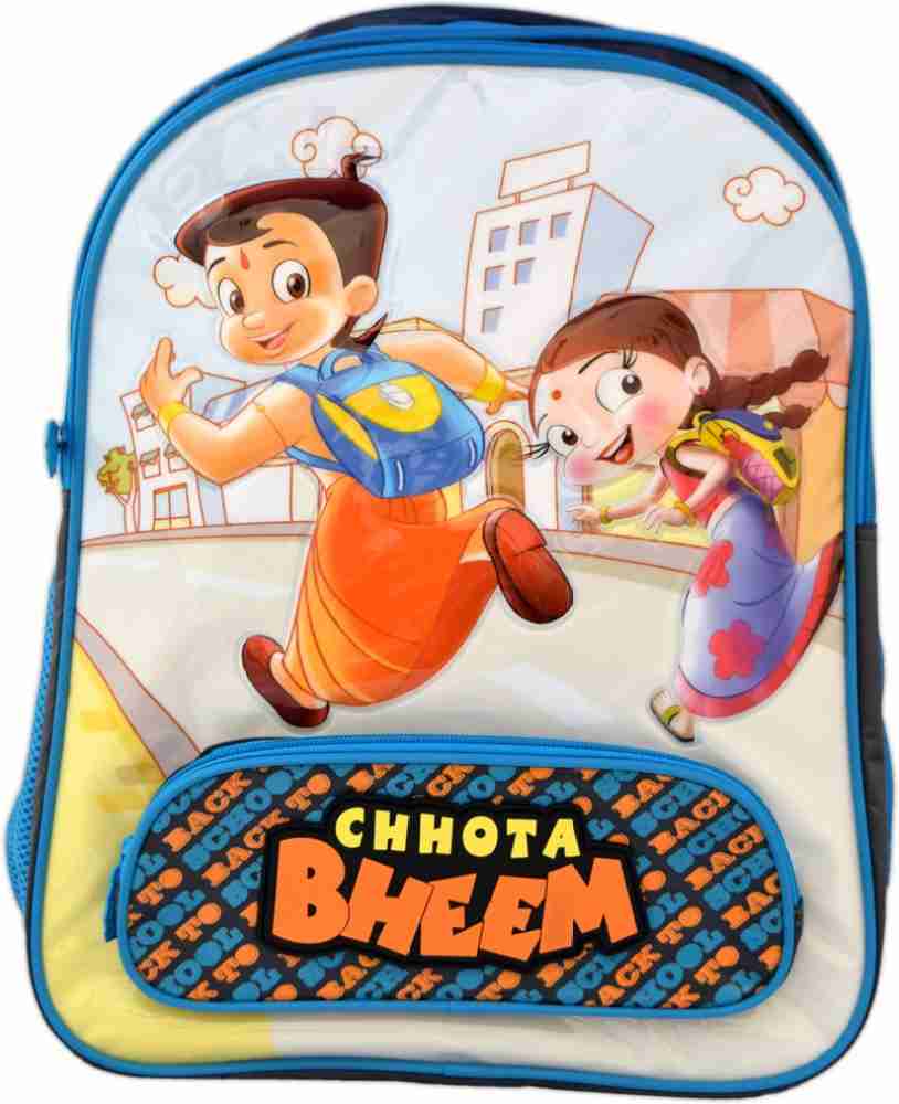 Flipkart CHHOTA BHEEM School Bag Blue Grey 16 Inch Primary