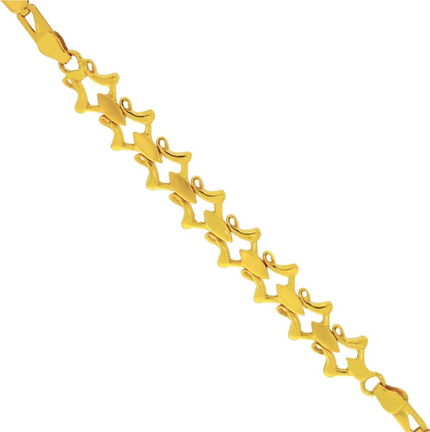 Kalyan Jewellers Moulding Ladies Yellow Gold 22kt Bracelet Price