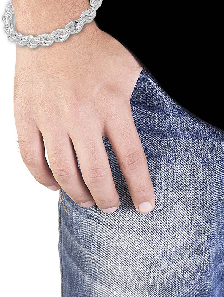 Dare for Voylla Stainless Steel Silver Bracelet Price in India
