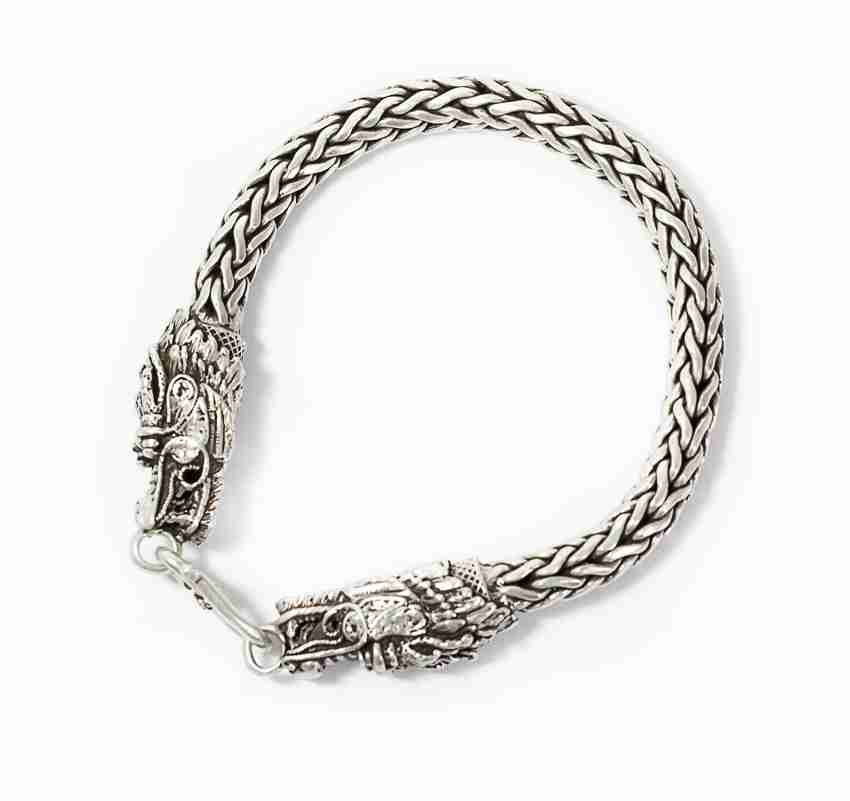 Mens silver cheap bracelet flipkart