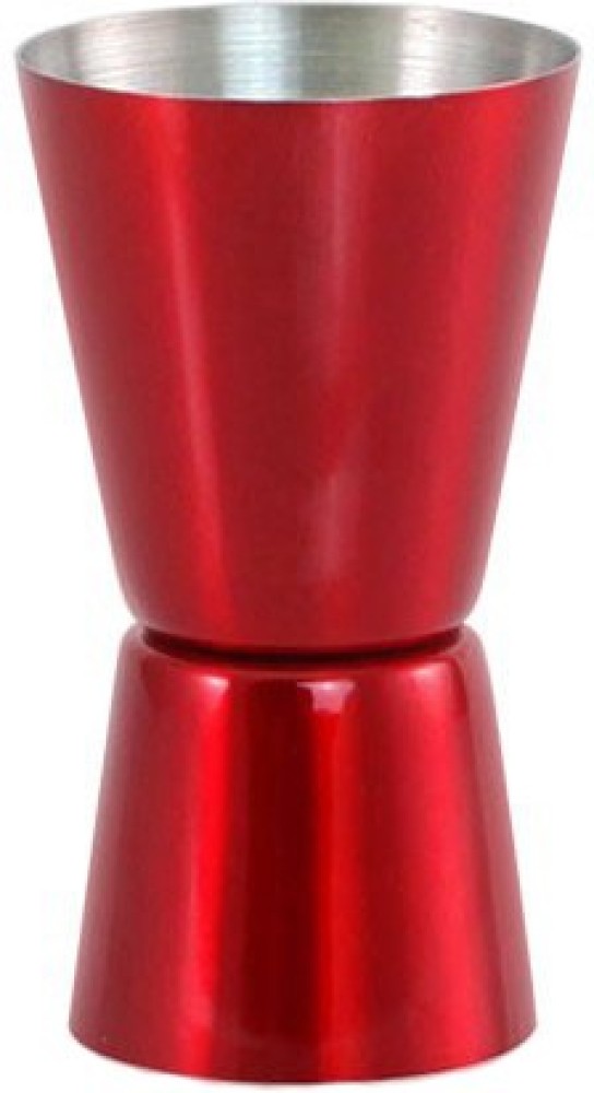 King International Stainless Steel Double Peg Measure,Red 6 Pc,Peg