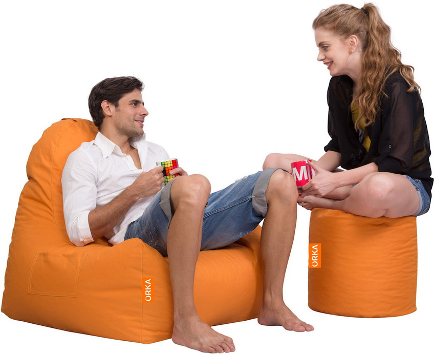 ORKA XXL Tringle Denier Bean Bag Chair With Bean Filling Price in