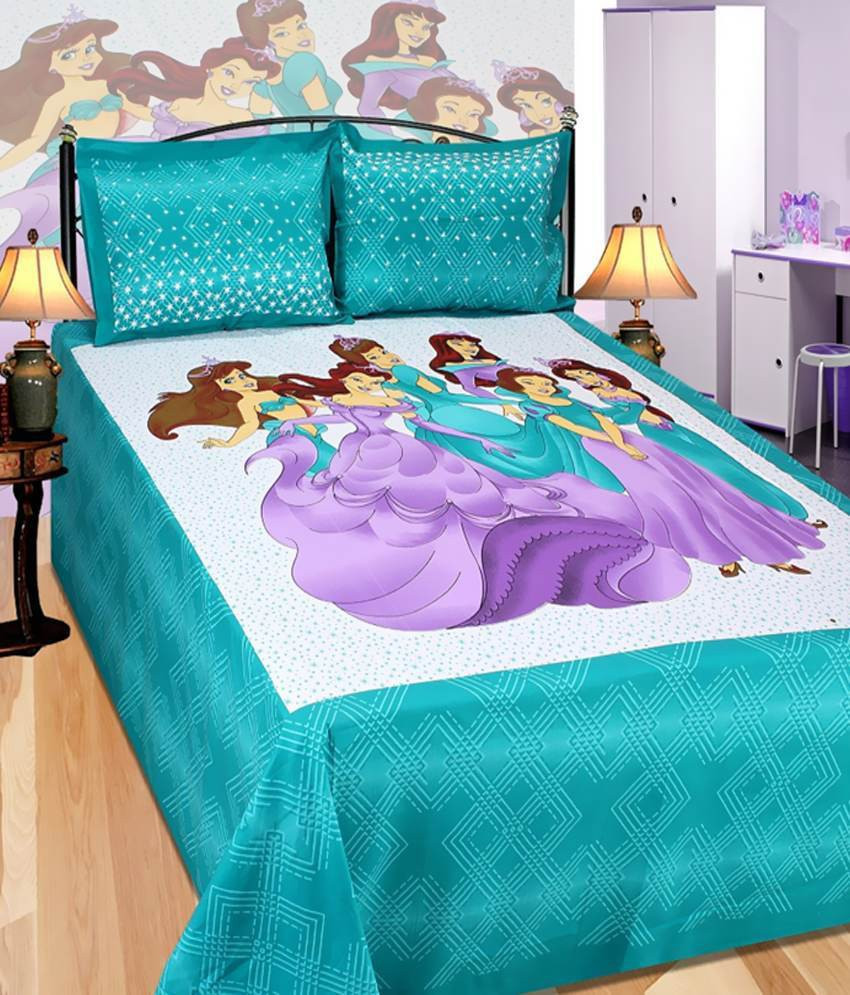 K D cor Cotton Double Printed Flat Bedsheet Buy K D cor Cotton