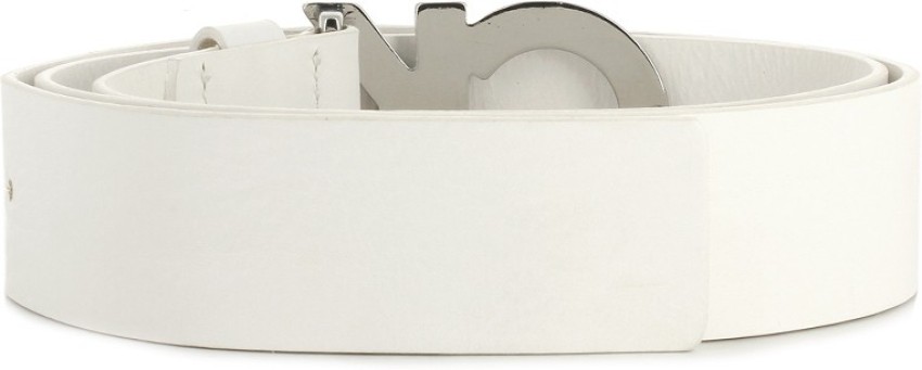 Calvin klein belt sale white