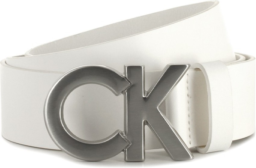 Calvin klein outlet white belt