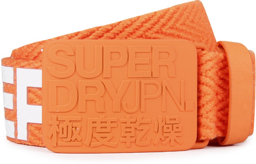 Superdry Men Orange Fabric Belt Orange - Price in India