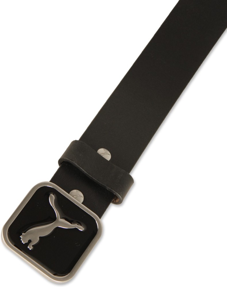 PUMA Men Casual Black Genuine Leather Belt 02 Price in India Flipkart