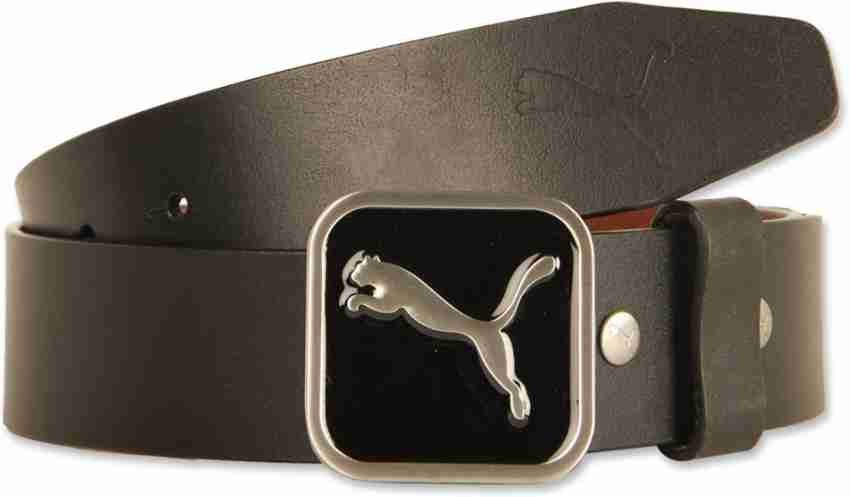 PUMA Men Casual Black Genuine Leather Belt 02 Price in India Flipkart