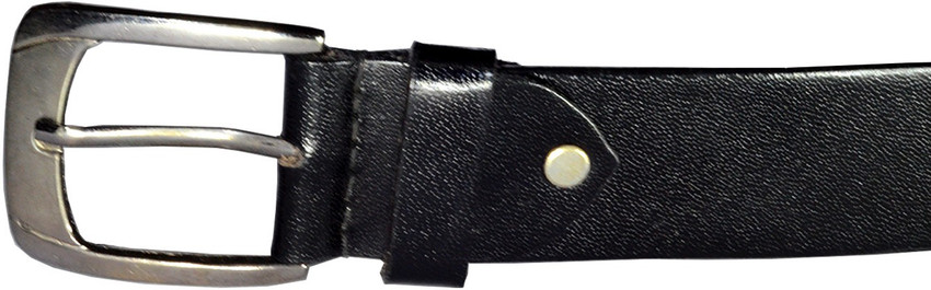 AJANTA Men Formal Black Genuine Leather Belt Black Price in