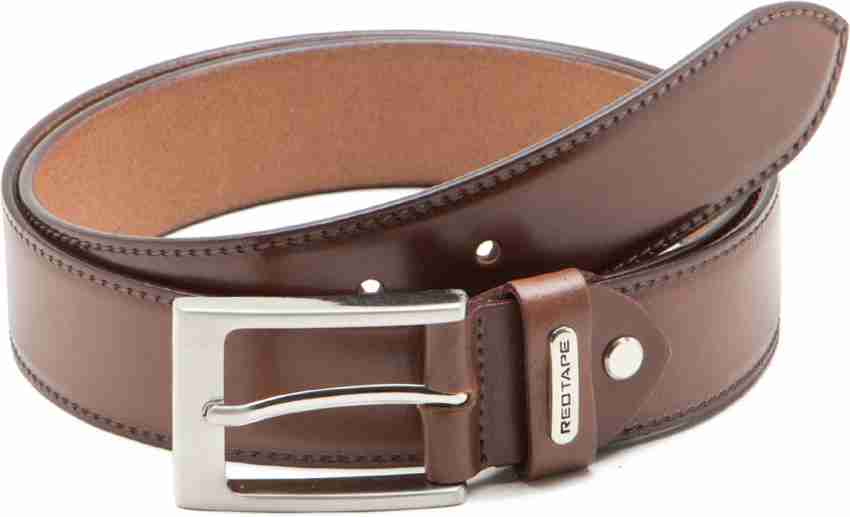 RedTape Men's Brown Beige Reversible Leather Belt
