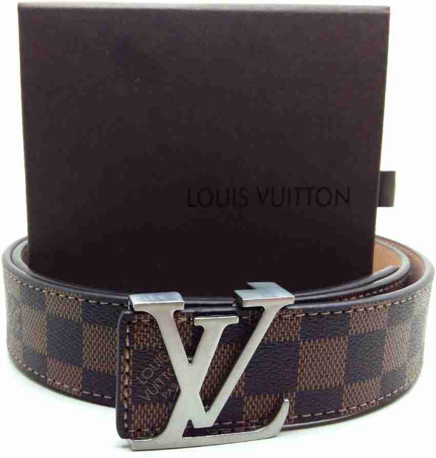 LV Men Brown Artificial Leather Belt BROWN Price in India Flipkart