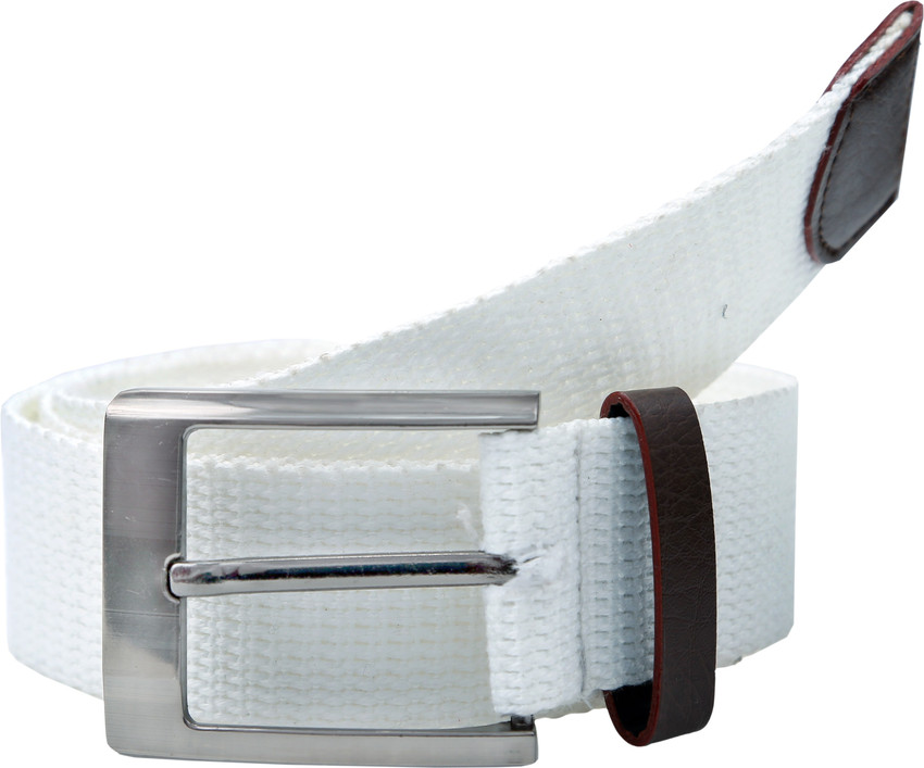 Mens white sale canvas belt