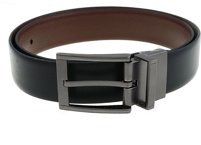 LINO PERROS Men Formal Brown Black Genuine Leather Reversible Belt Brown Black Price in India Flipkart