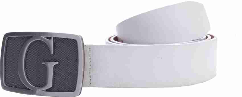 Guess white 2025 belt mens