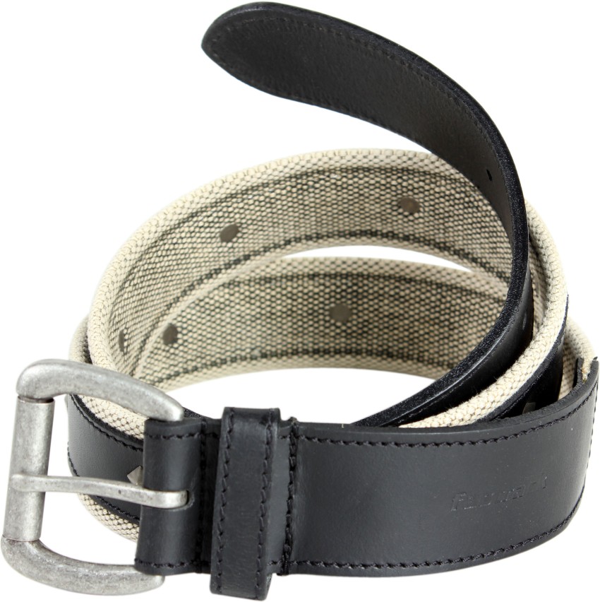 Fastrack Men Casual Black Genuine Leather Belt Black Price in India Flipkart