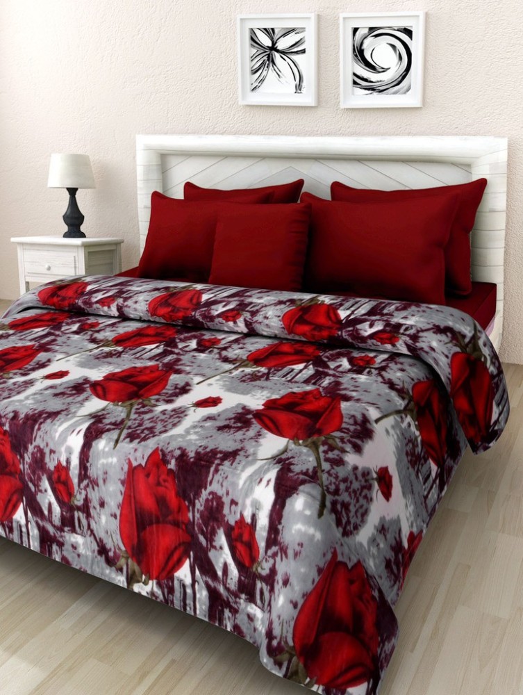 rose petal Floral Double Blanket for Mild Winter Buy rose petal