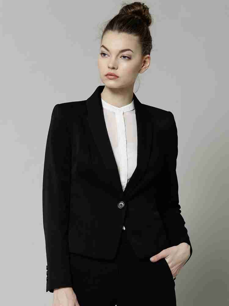 Marks and spencer ladies black blazer best sale