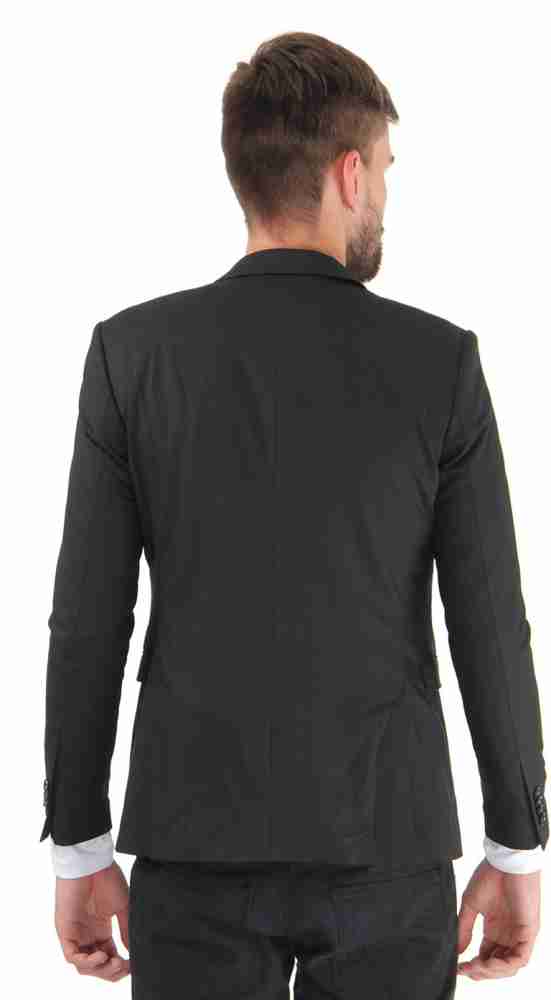 JACK & JONES Solid Single Breasted Casual Men Blazer - Buy Black JACK &  JONES Solid Single Breasted Casual Men Blazer Online at Best Prices in India