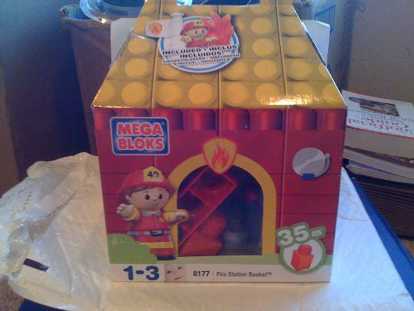 Mega Brands Mega Bloks Fire Station Basket 35 Pieces Mega Bloks