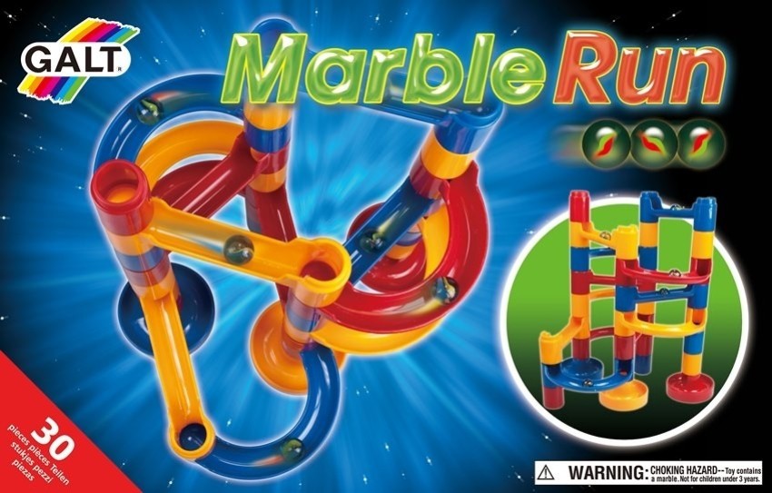 Wooden Marble Run Race Track - 81 Pieces