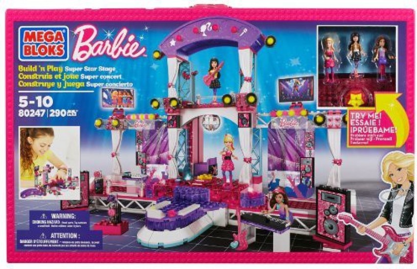 Mega bloks barbie sales superstar stage