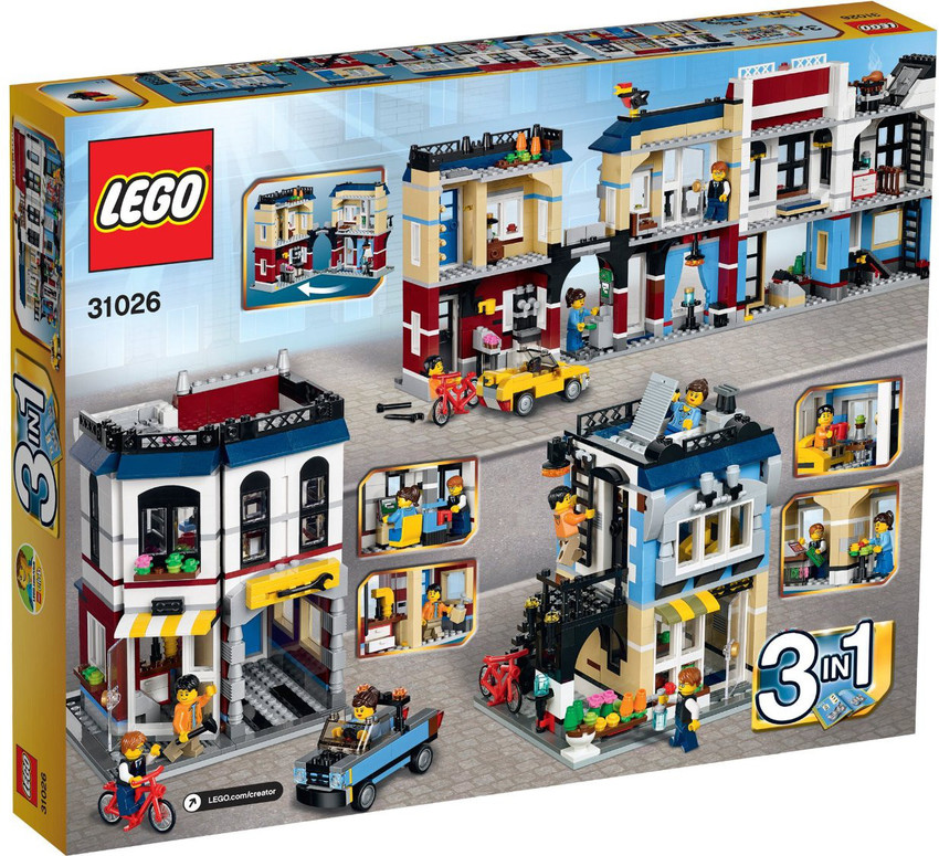 Lego bike shop and cafe sales