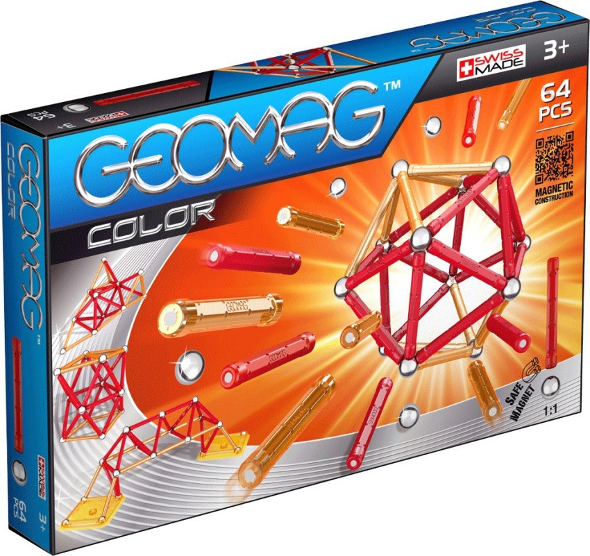 GEOMAG Color Magnetic Construction Set (64 Pieces) – Little Red Hen