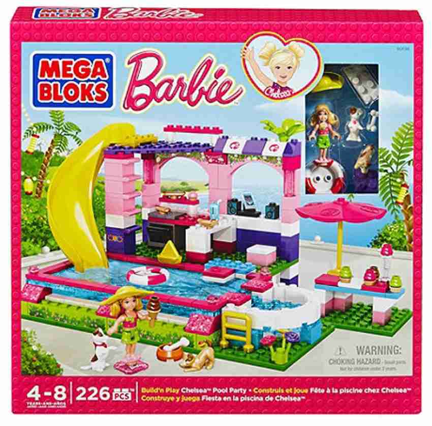 Barbie mega best sale bloks pool party