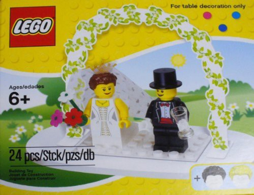 LEGO Mini Figure Set 853340 Wedding Bride Groom Table Decoration