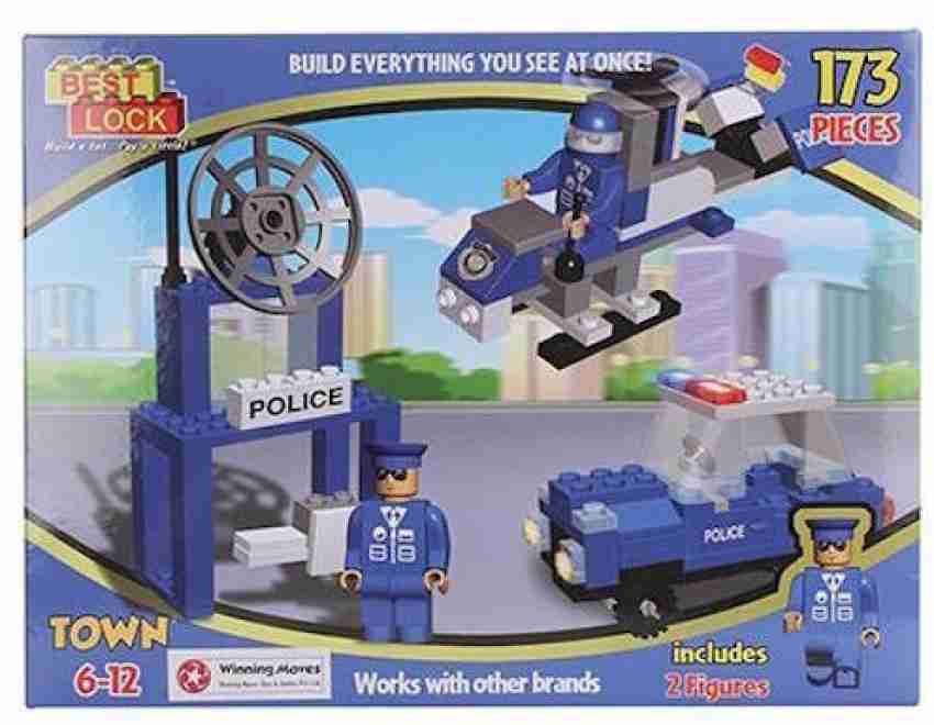 Best Lock Police Crew Town Edition Block Set - (173 Pcs) - Police
