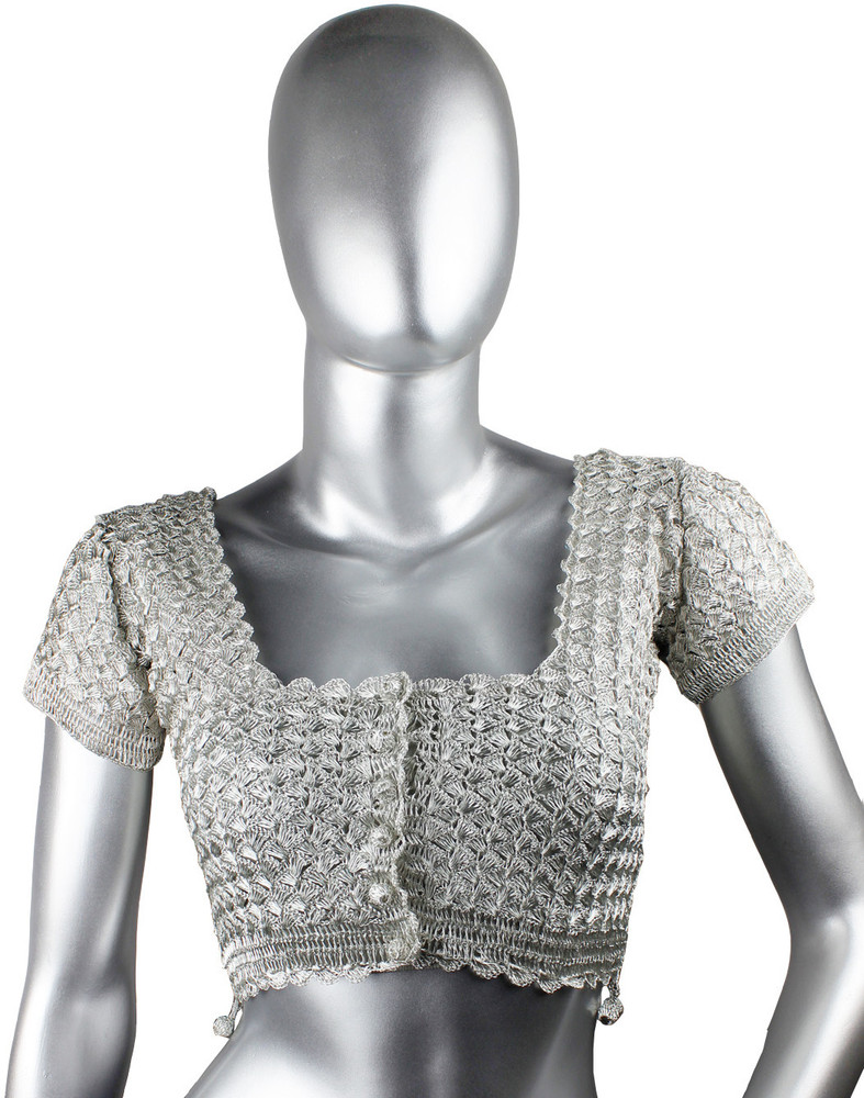 flipkart silver blouse