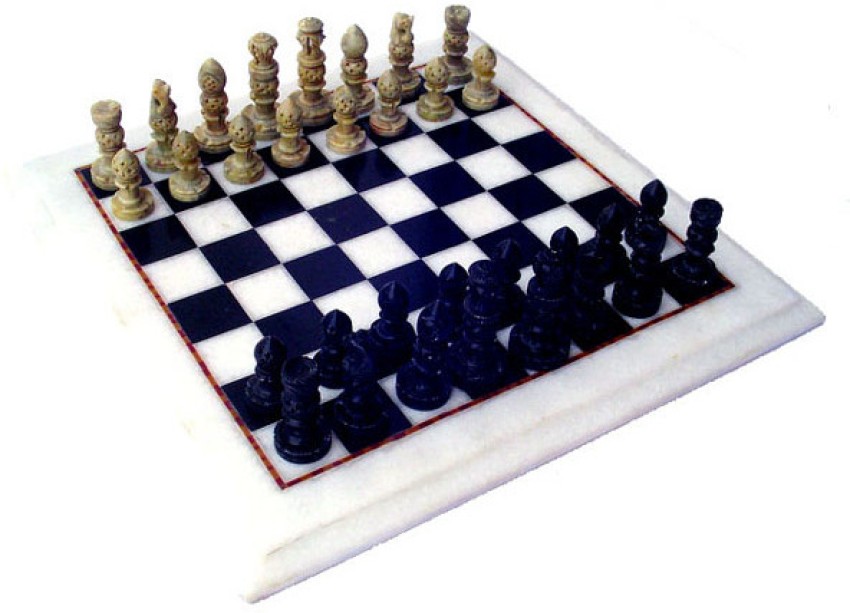 StonKraft Wooden Chess Game Board Set with Magnetic Wood Pieces, 12 X 12  Inch