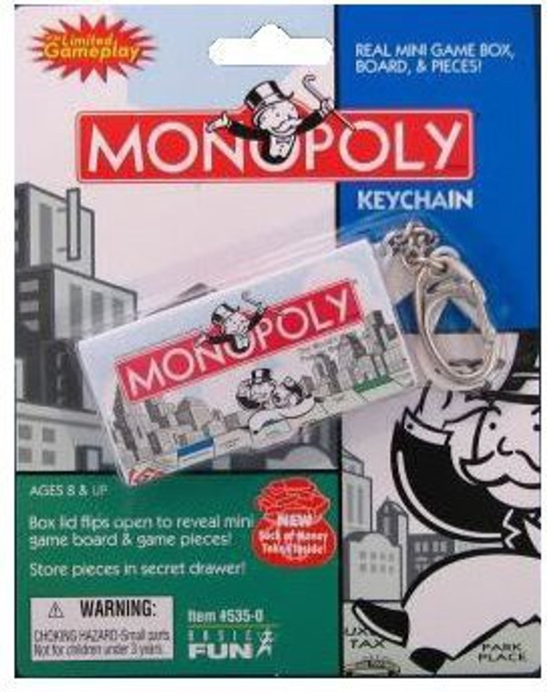 Mini store monopoly keychain