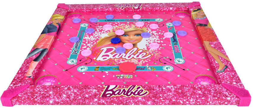 MATTEL Barbie Medium Size Carrom Board with Writing Board