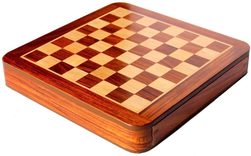 Craftgasmic Folding Magnetic Chess and Pieces, Set Wooden Board Travel  Games 10 inches