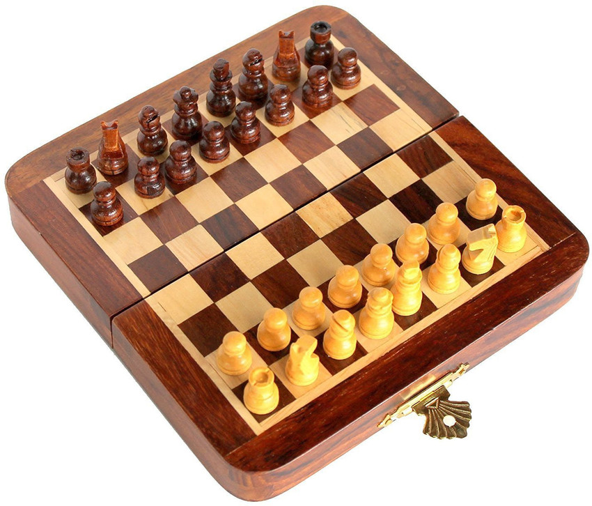 13x13''Inches Indian Handmade Wooden Best Flat Chess Board with