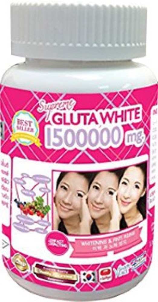 Supreme Gluta White 1500000mg Capsules Made In Korea Price in