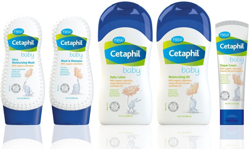 Cetaphil Baby Wash & Shampoo with Organic Calendula, Tear Free, Paraben,  13.5 oz 