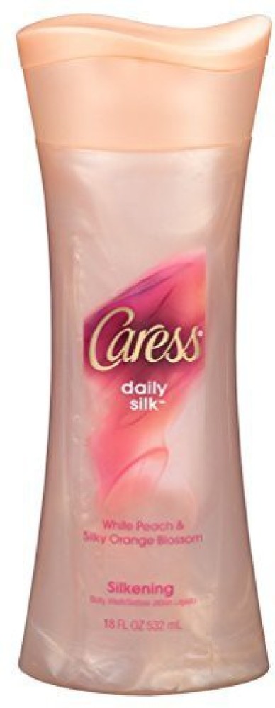 Caress Body Wash, Daily Silk 25.4 oz with Pump (Pack of 4