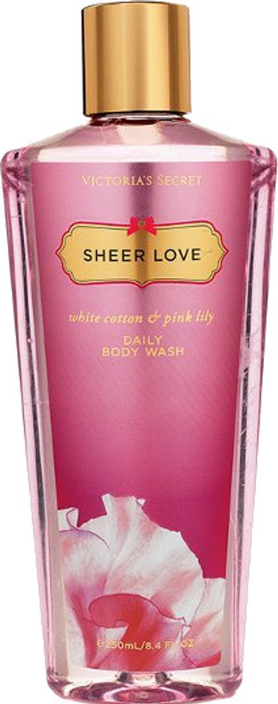 Victoria's secret sheer love clearance white cotton & pink lily