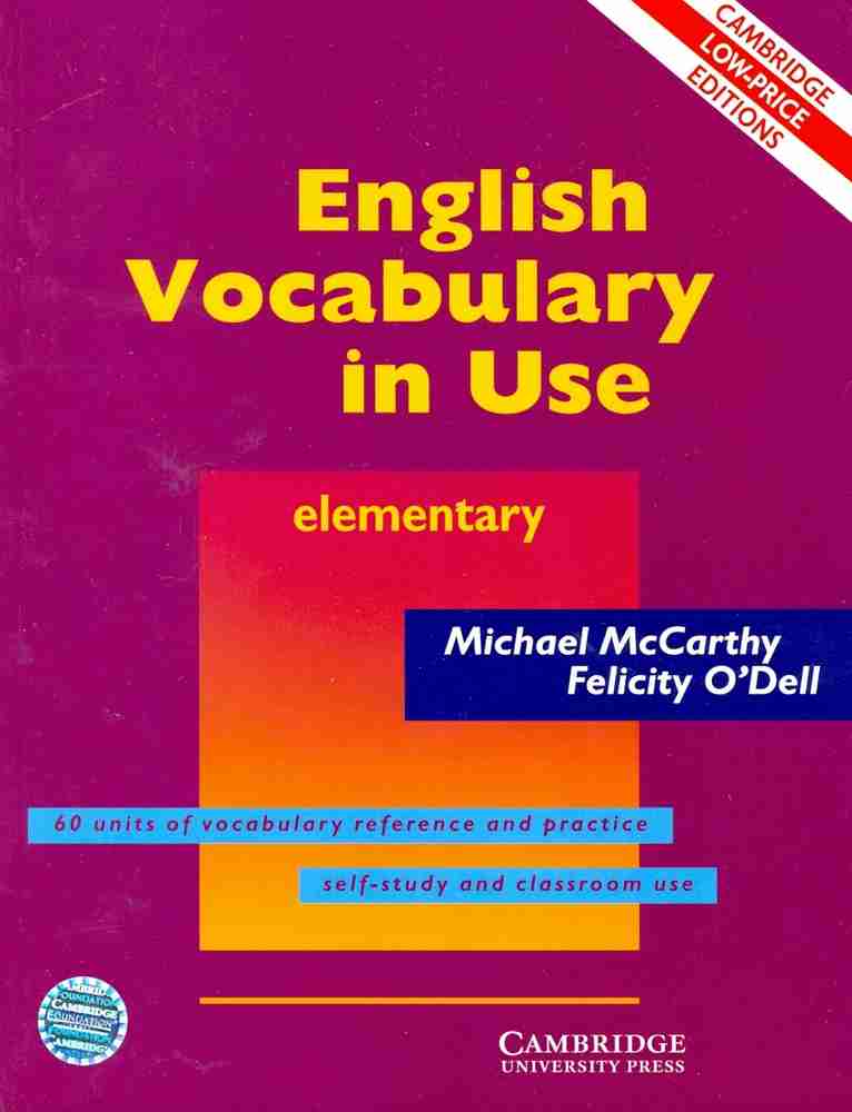 Vocabulary In Use Elementary Cambridge English Vocabulary In Use